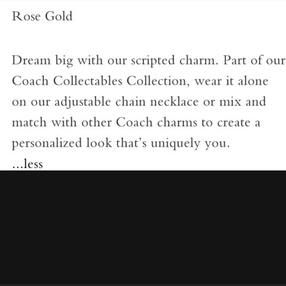 COACH DREAM CHARM - Picture 7 of 7